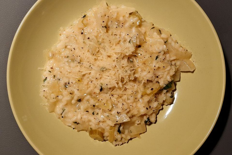 Fenchel-Basilikum-Zitronen-Risotto