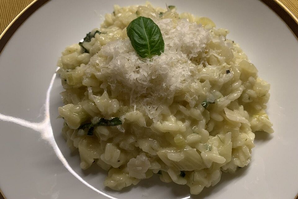 Fenchel-Basilikum-Zitronen-Risotto