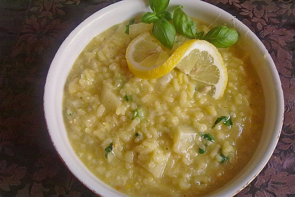 Fenchel-Basilikum-Zitronen-Risotto