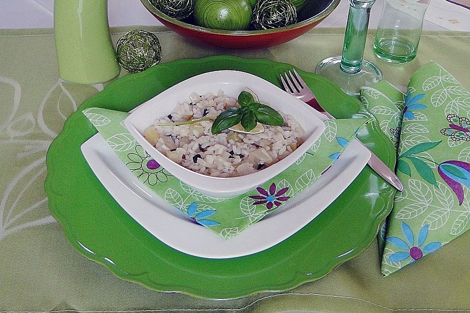 Fenchel-Basilikum-Zitronen-Risotto