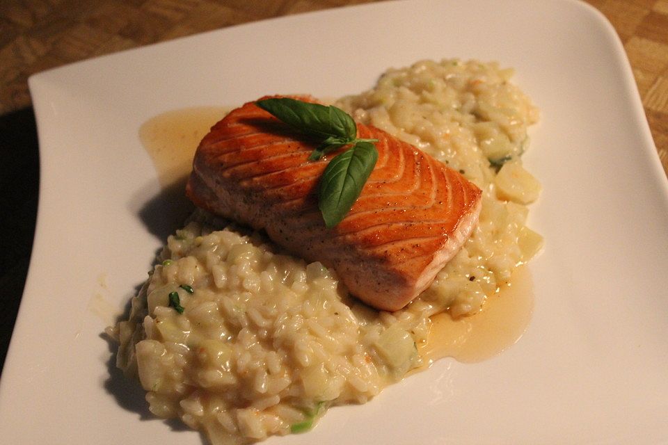 Fenchel-Basilikum-Zitronen-Risotto