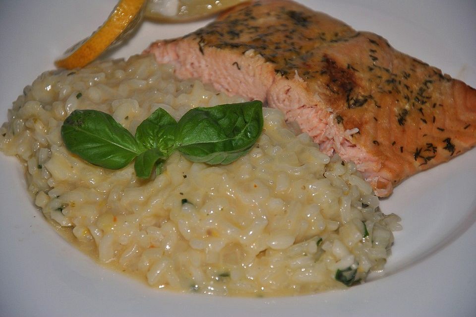 Fenchel-Basilikum-Zitronen-Risotto