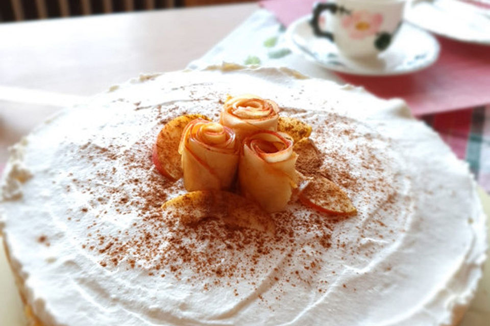 Apfel - Zimt - Sahne - Torte