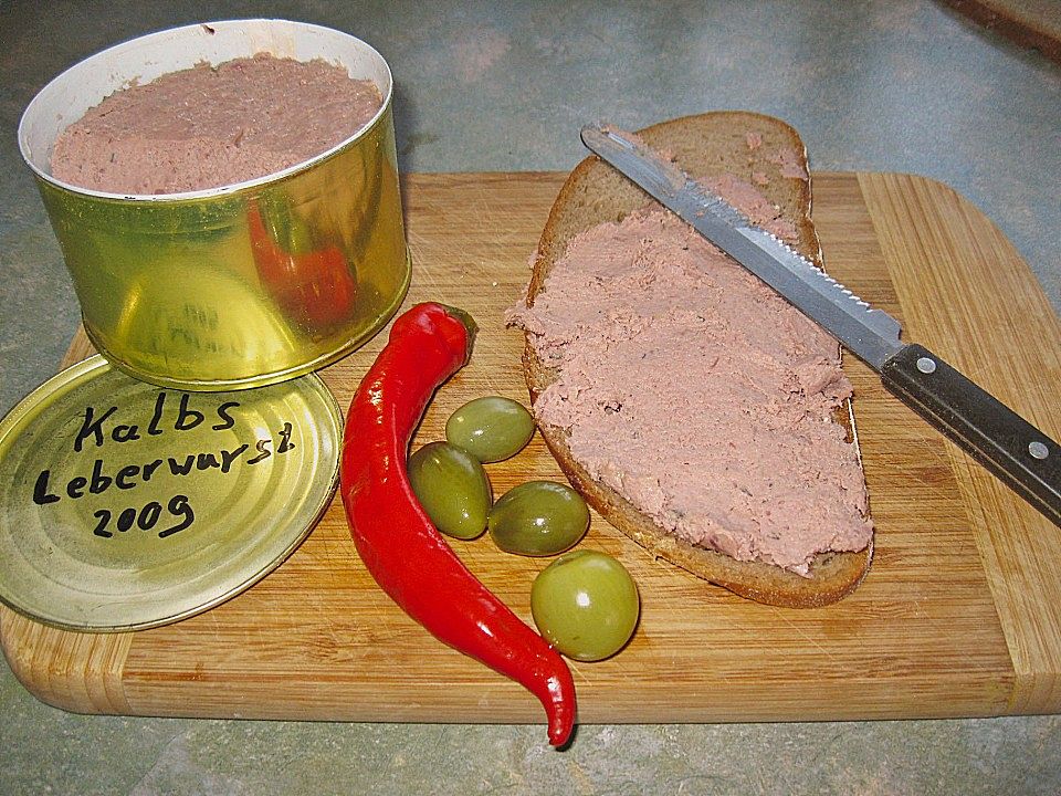 Kalbsleberwurst selbst gemacht Chefkoch