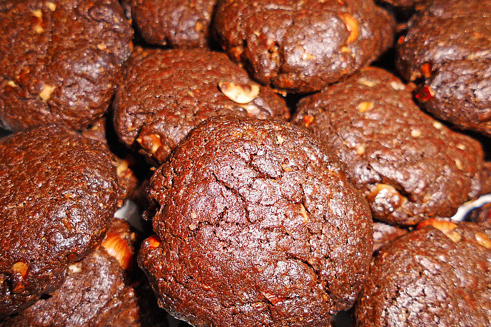 Schoko - Kekse oder Double Chocolate Cookies