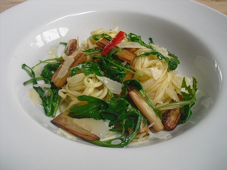 Spargel mit Limetten-Rucola-Pasta von ubreier| Chefkoch