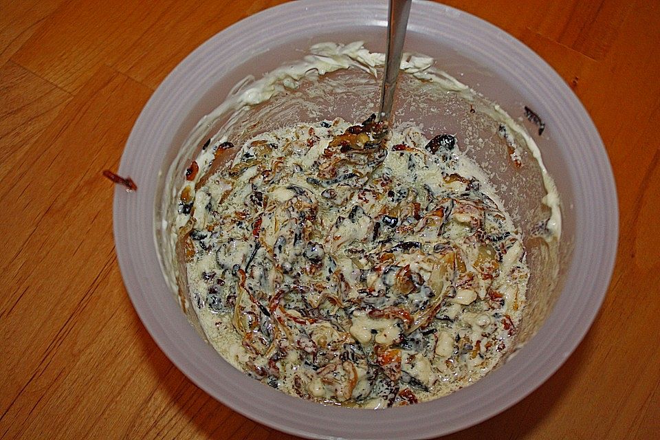 Rissoni mit Zwiebel und Blauschimmelkäse