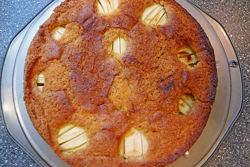 Apfelkuchen mit Mandeln