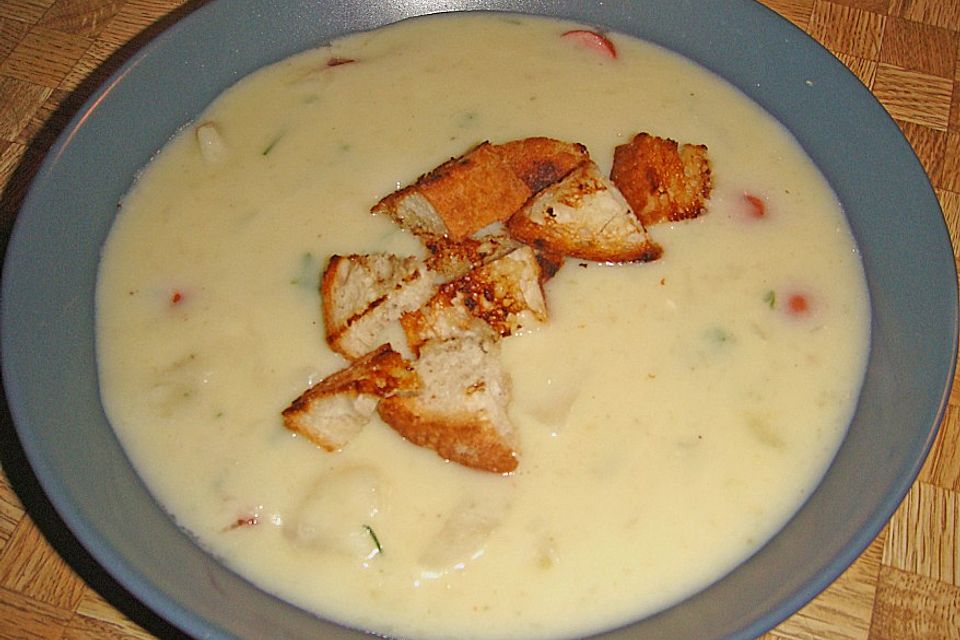 Kohlrabi-Petersilien-Suppe Kohlrabi-Petersilien-Suppe
