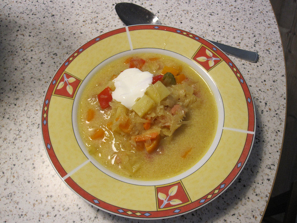Sauerkrautsuppe mit Kassler von mamatuktuk| Chefkoch