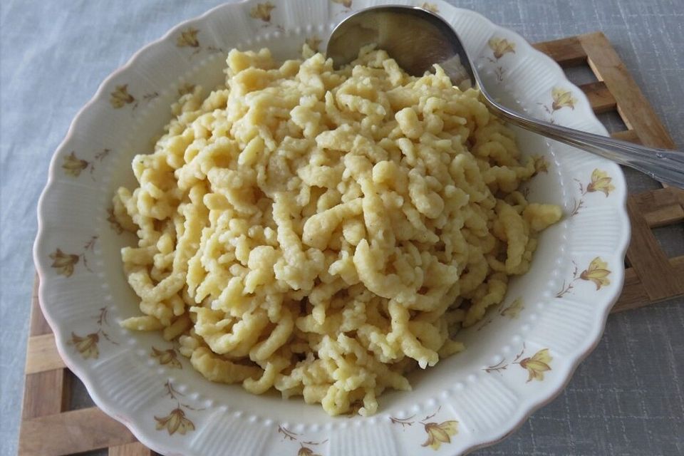 Selbst gemachte Spätzle