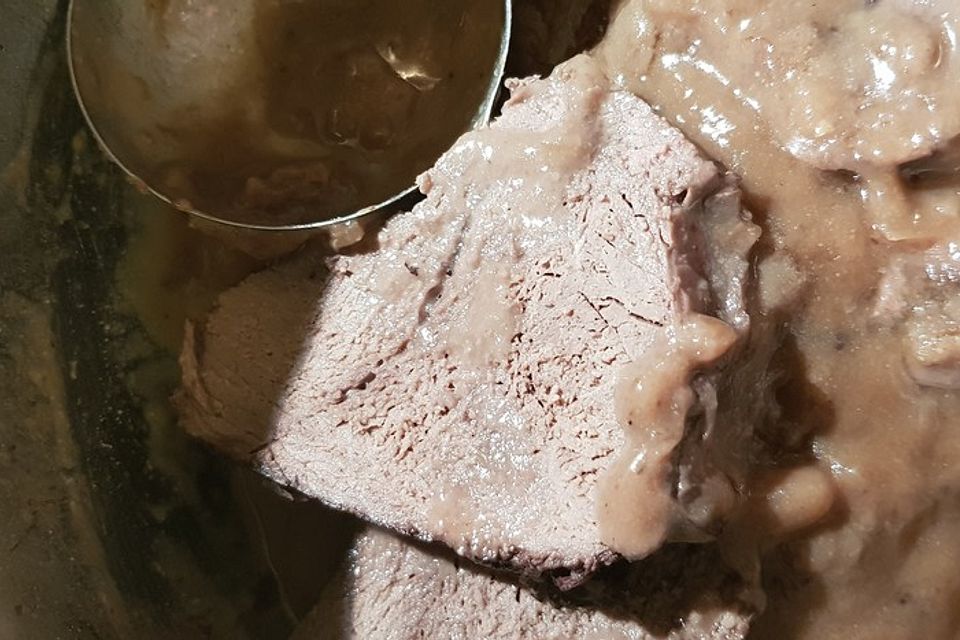 Hirschrollbraten