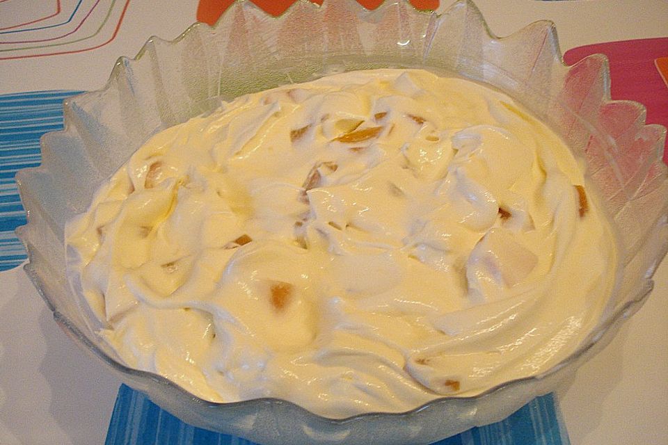 Mascarpone-Pfirsich-Creme