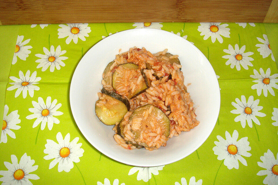 Zucchini - Tomatenreis