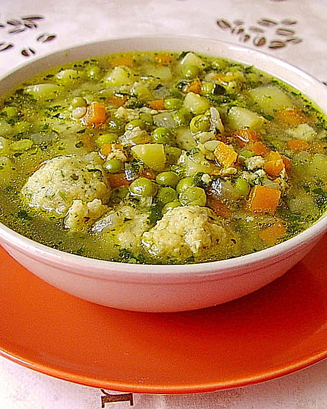 Fischklösschen Suppe