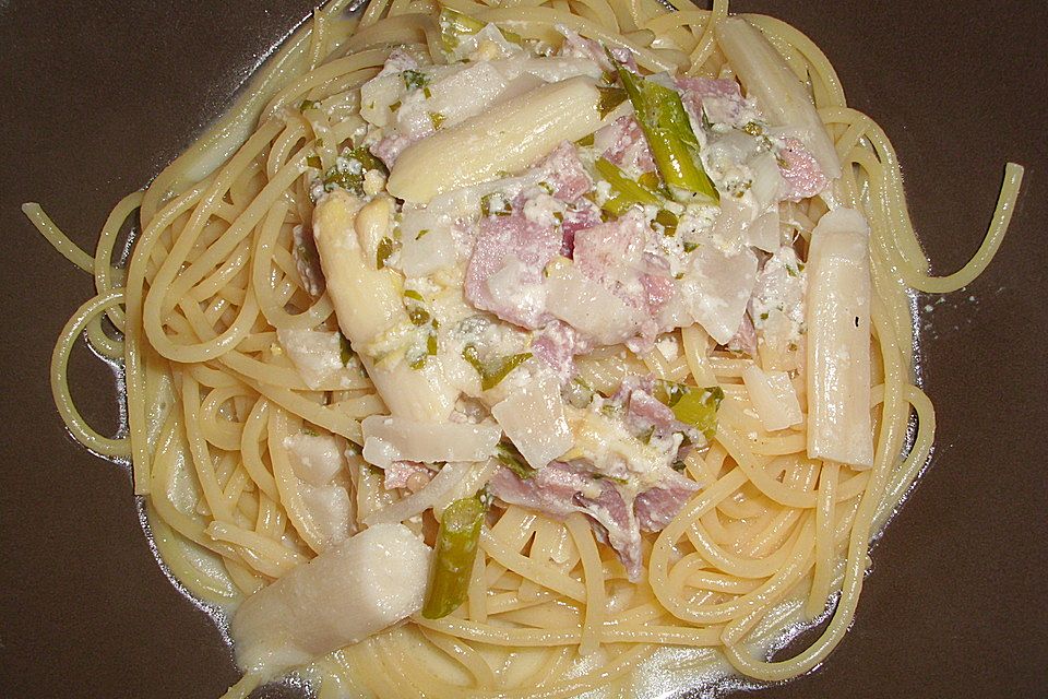 Spargel - Nudel - Pfanne