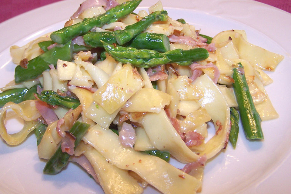 Spargel - Nudel - Pfanne