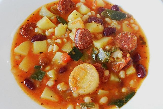 Bohnentopf mit Cabanossi von hilda| Chefkoch Bohnentopf mit Cabanossi von hilda| Chefkoch