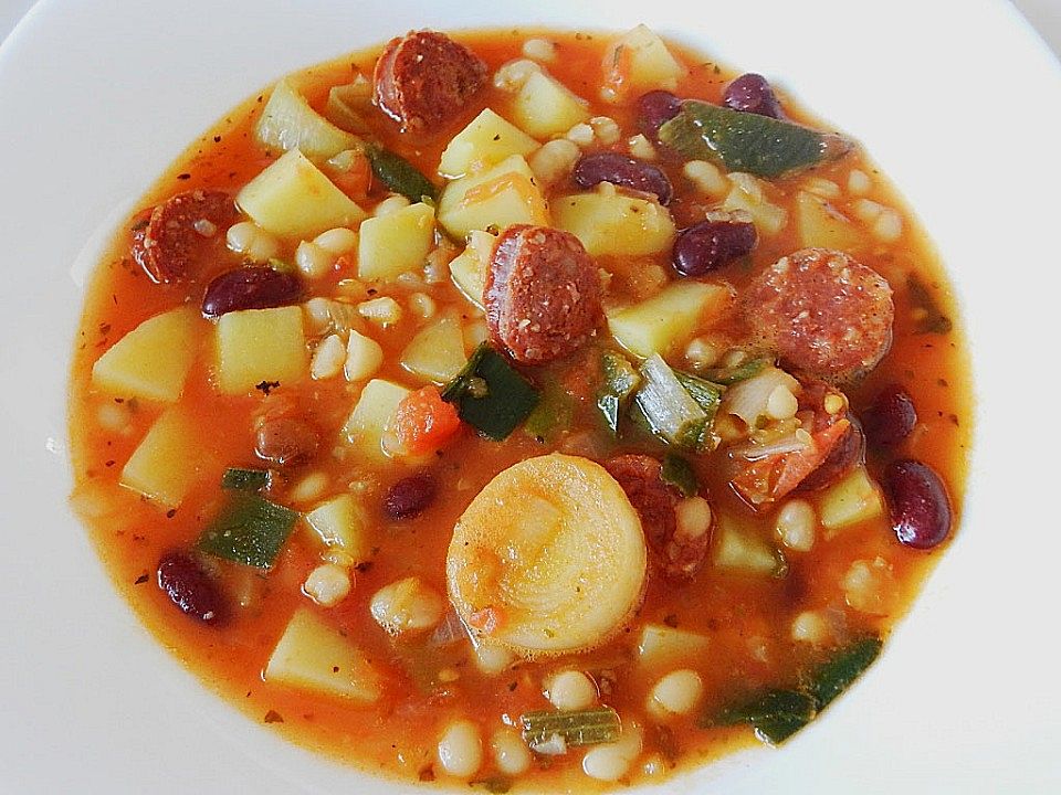 Bohnentopf mit Cabanossi von hilda| Chefkoch Bohnentopf mit Cabanossi von hilda| Chefkoch
