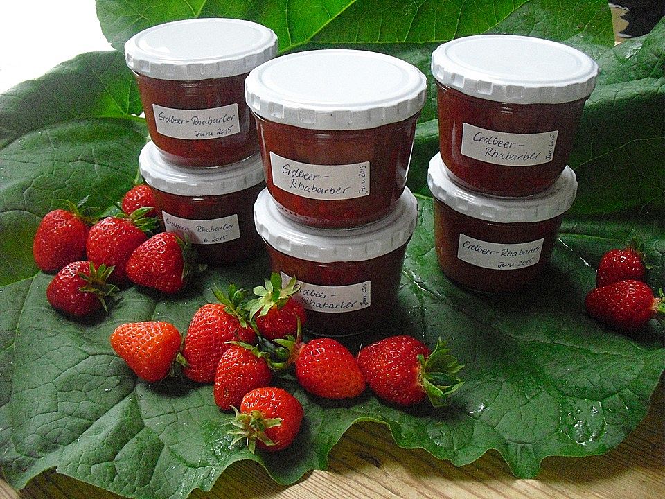 Erdbeer - Rhabarber - Marmelade mit Vanillezucker von Timo8883| Chefkoch