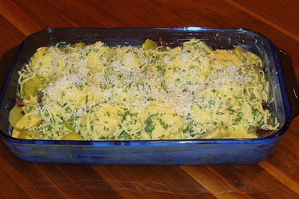 Kartoffel - Blumenkohl - Hackfleisch - Gratin