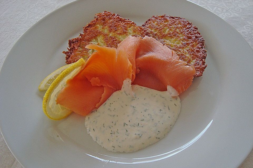 Schnittlauch - Rösti mit Räucherlachs