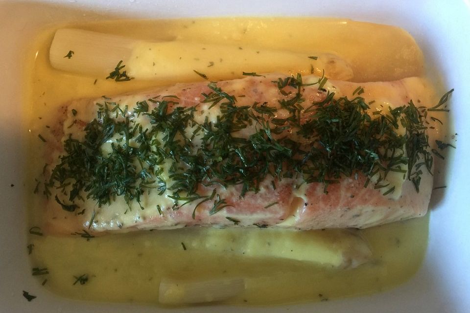 Spargel - Lachs - Gratin