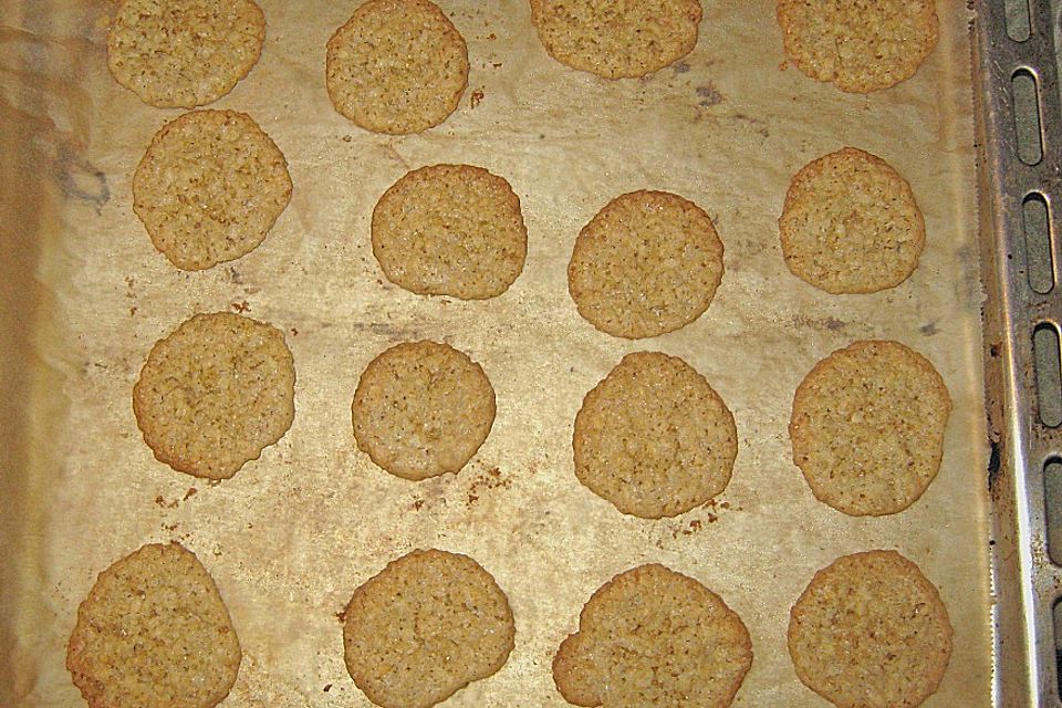 Mandelplätzchen mit Haferflocken Mandelplätzchen mit Haferflocken