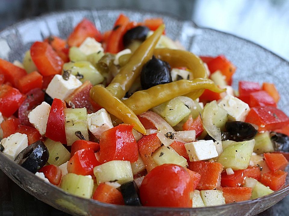 Griechischer Salat klassisch von heimwerkerkönig | Chefkoch