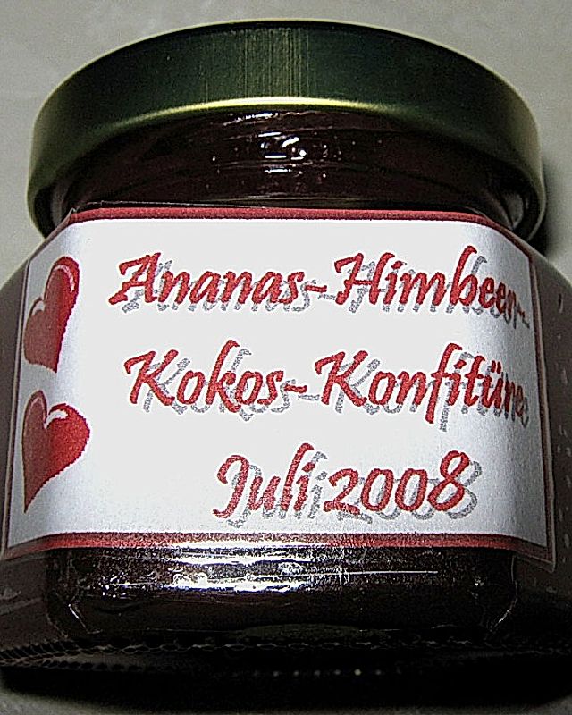 Ananas - Himbeer - Kokos - Marmelade