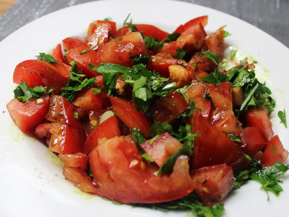 Petersilien Tomaten Salat Auf Taboul Art Chefkoch