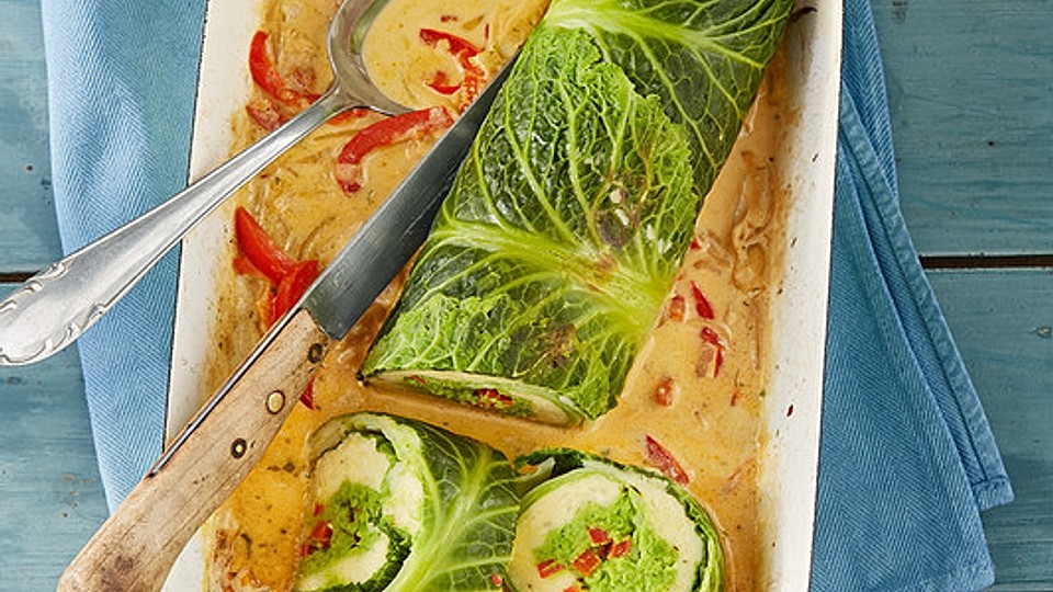 Vegetarische Wirsing-Roulade von Hani