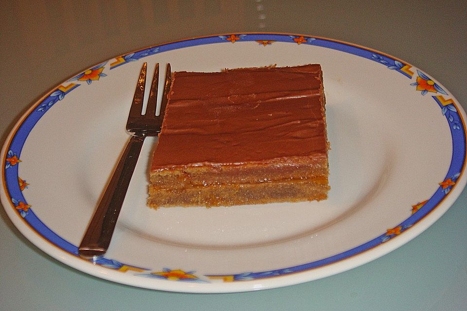 Nougat - Orangenschnitte