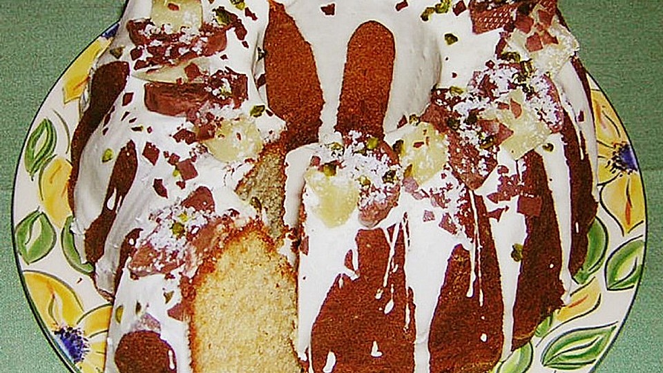 Ananas - Marzipan - Kokos- Gugelhupf von genovefa56| Chefkoch