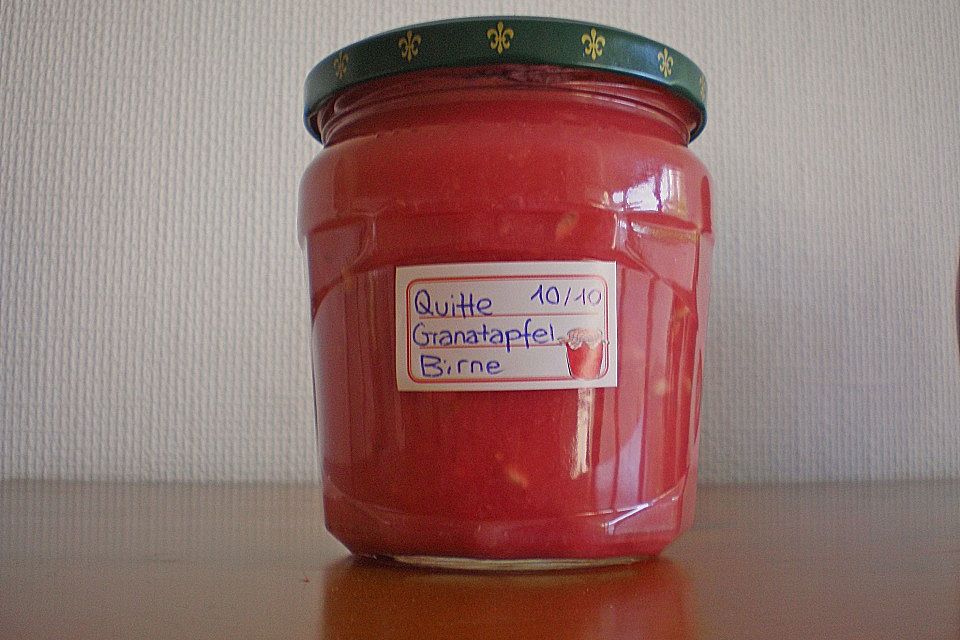 Quitten - Granatapfel - Birnen - Marmelade