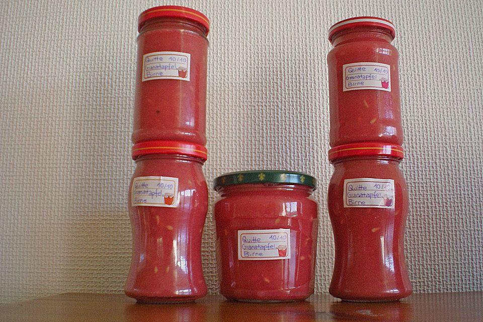 Quitten - Granatapfel - Birnen - Marmelade