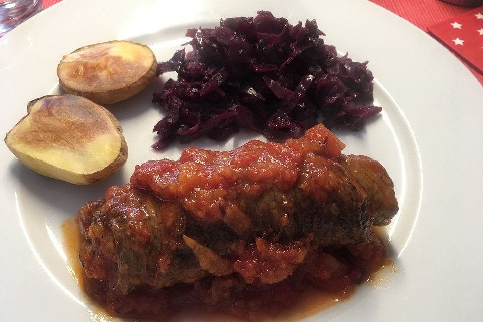 Rouladen mit Apfel - Kräuterfüllung