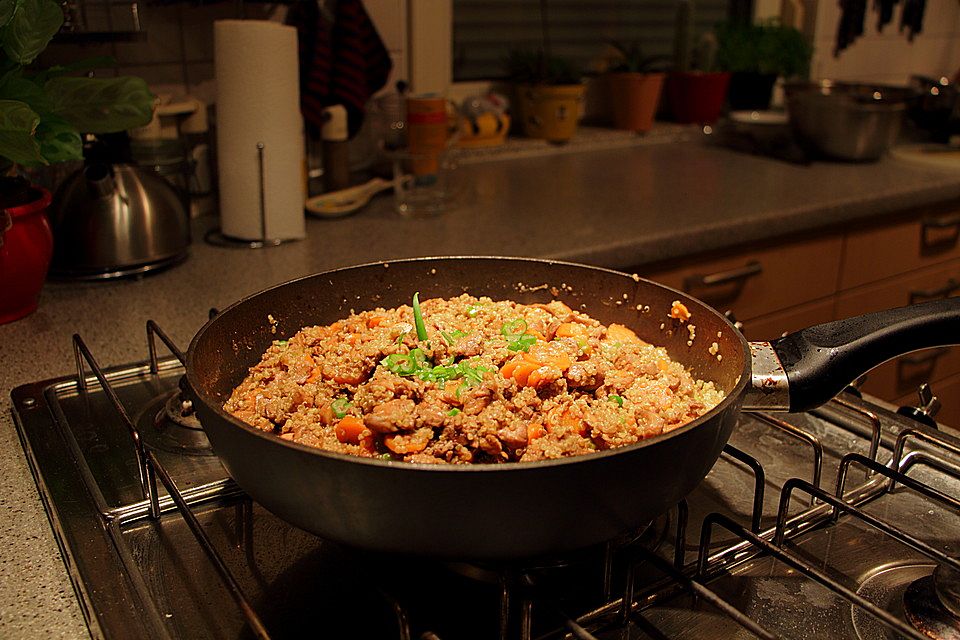 Quinoa - Hähnchen - Pfanne