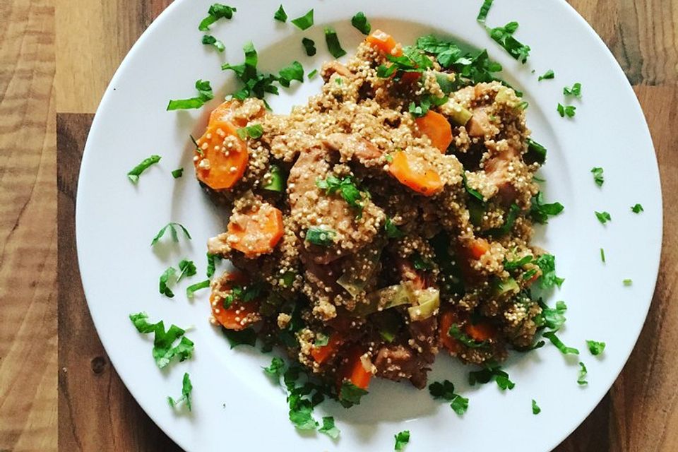 Quinoa - Hähnchen - Pfanne