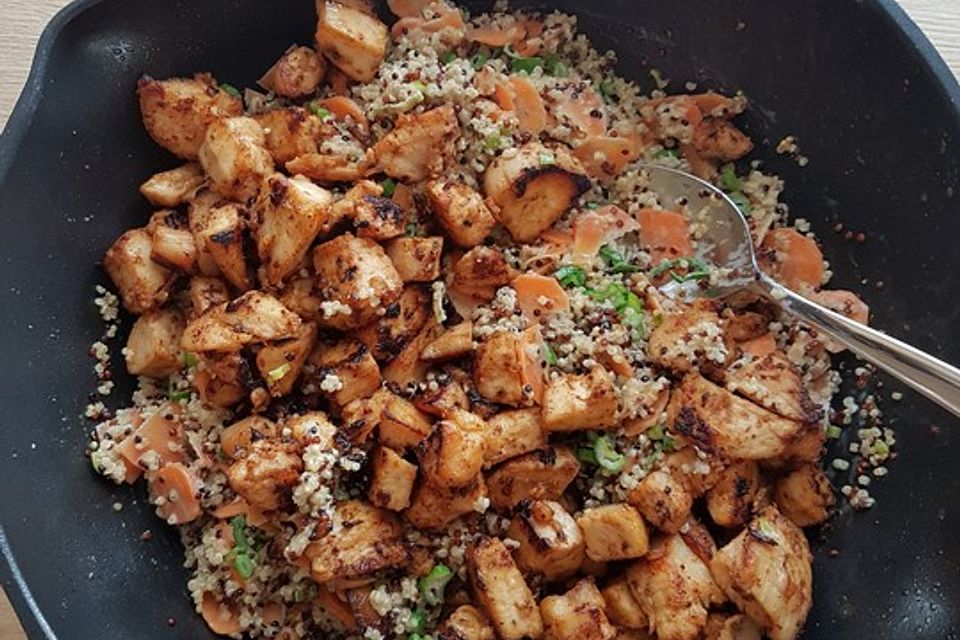 Quinoa - Hähnchen - Pfanne