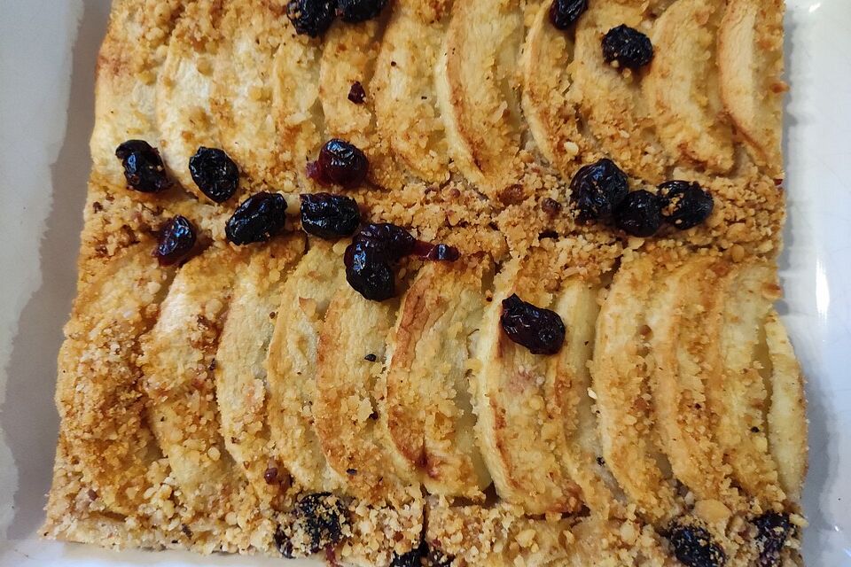 Apfel - Marzipan - Kuchen vom Blech