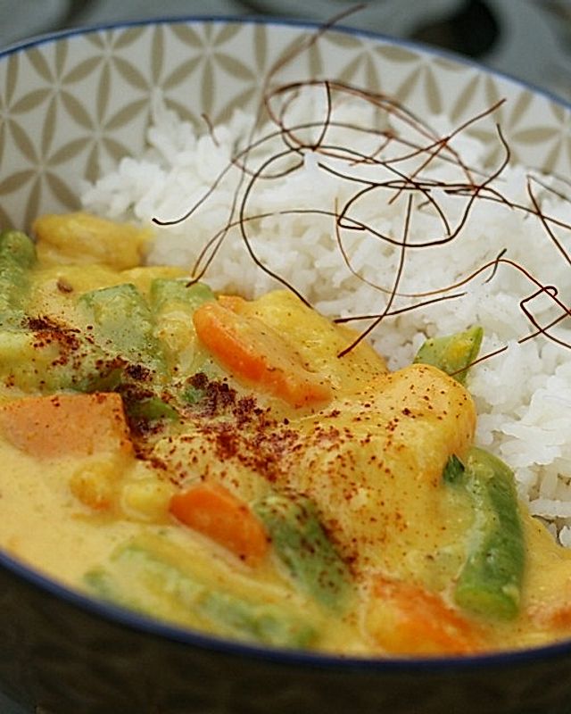 Kürbis - Curry mit Gemüse