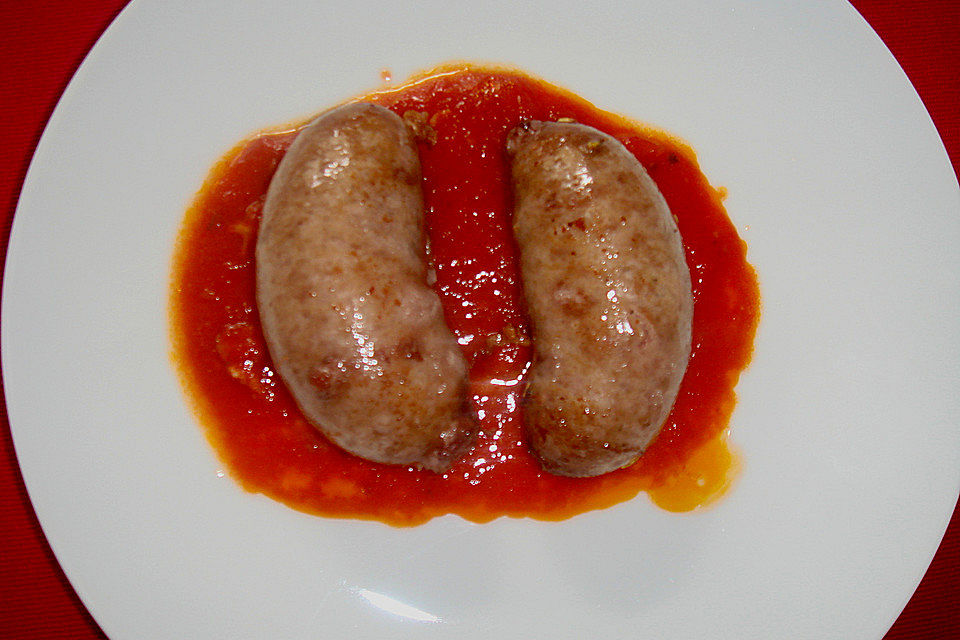 Bratwurst á la pizzaiola