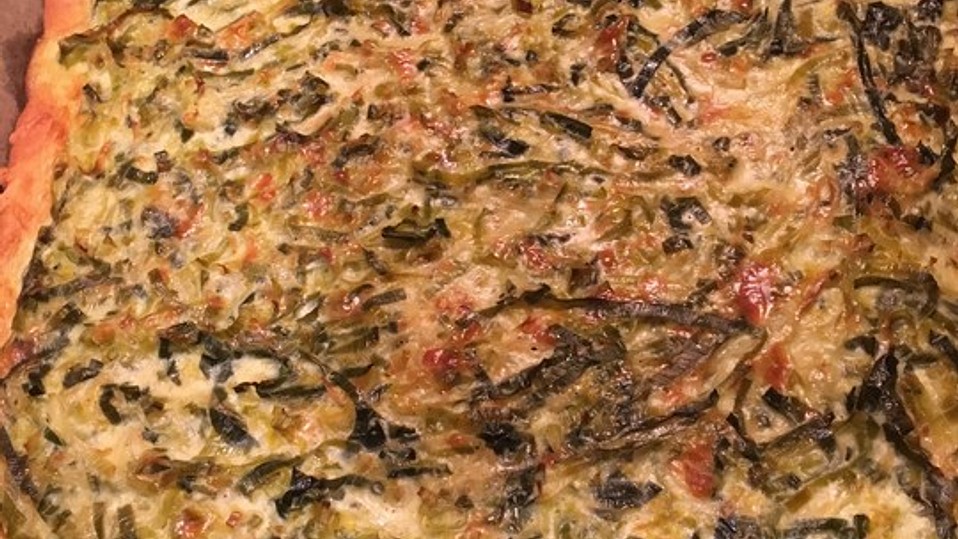 Lauchkuchen vom Blech von Sunwater Lauchkuchen vom Blech von Sunwater