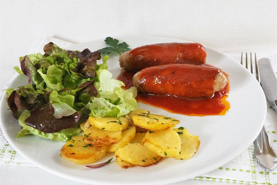 Lauwarmer Bratkartoffelsalat