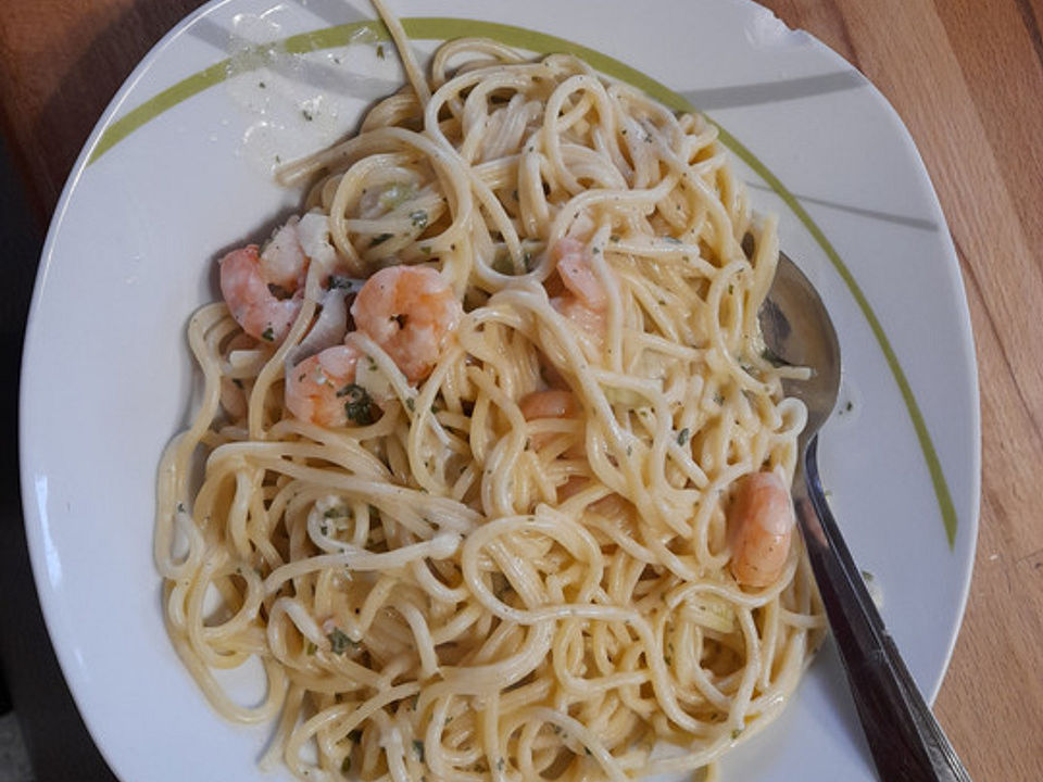 Scampi in Knoblauch - Schmand - Creme von evalima| Chefkoch