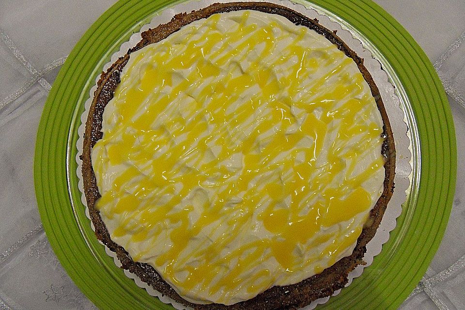 Kirsch - Eierlikör - Blechkuchen mit Schmand - Sahne