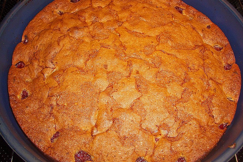 Kirsch - Eierlikör - Blechkuchen mit Schmand - Sahne