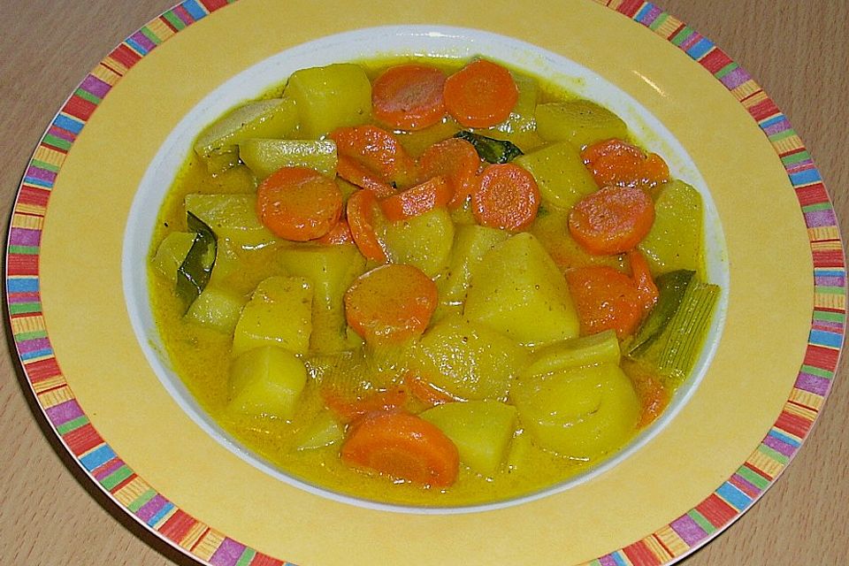 Möhren-Kartoffel-Kokos-Curry