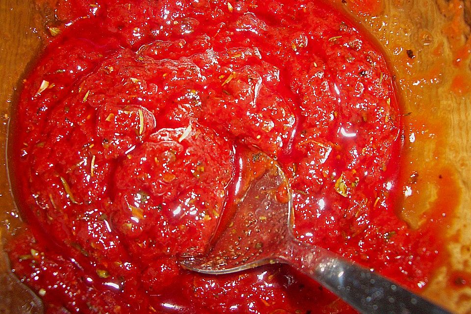 Tomatensauce für Pizza